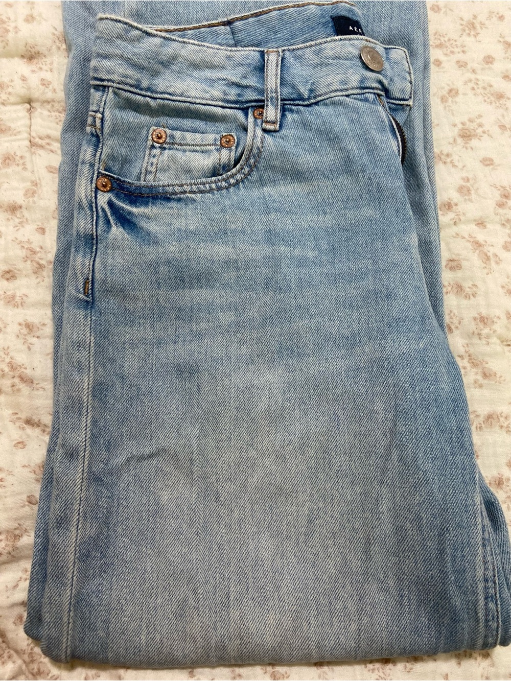 Aeropostale Light Blue Wide-Leg Women's Jeans - Picture 7 of 8
